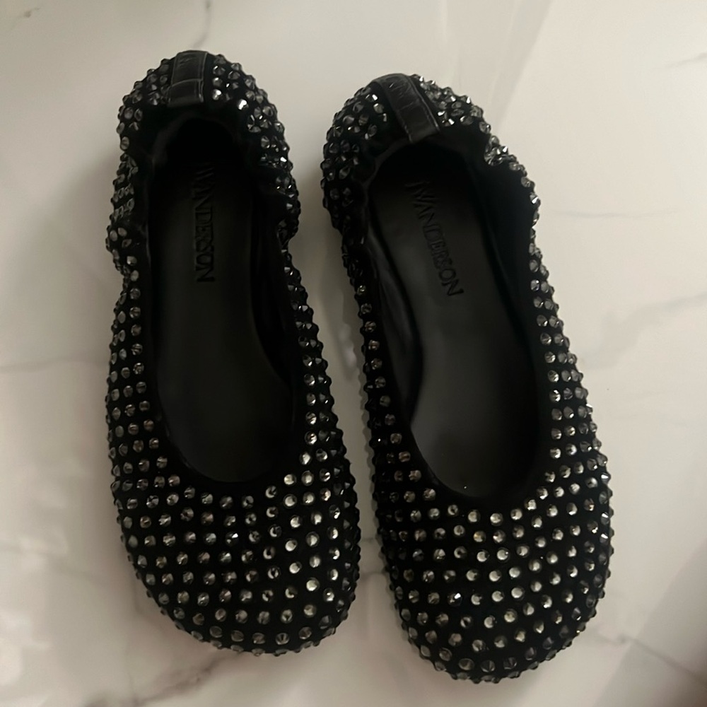 JW Anderson rhinestone flats